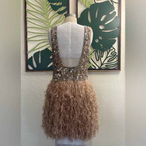ASOS Edition sequin& feather dress NWT - Picture 5 of 10